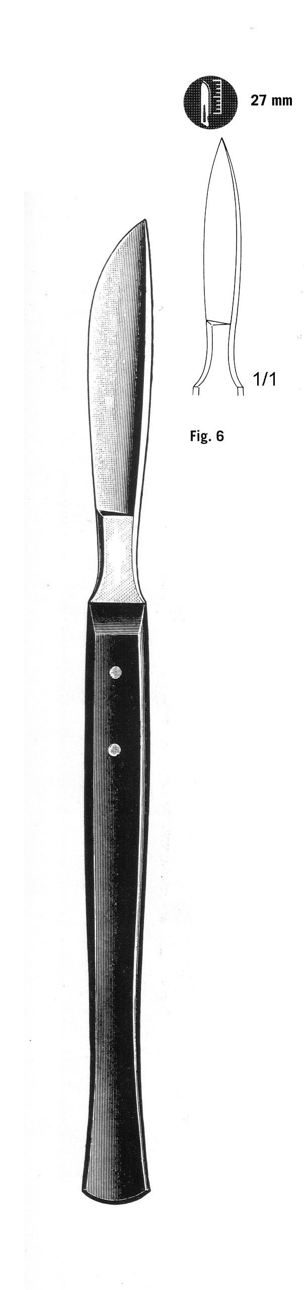 TENETOMİ BIÇAĞI FİBER SAPLI 16,5CM